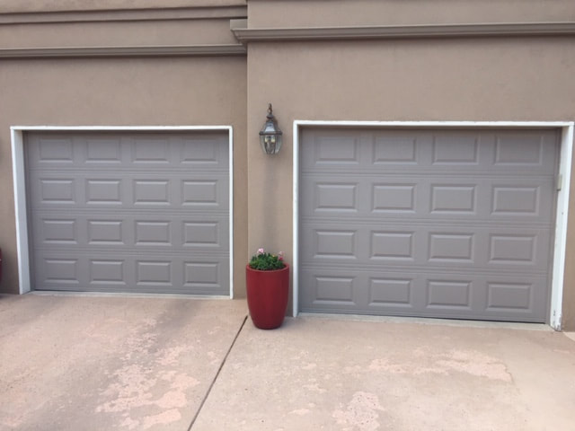 Garage Door Repair to Refocus on What is More Important - Short Raised Panel with Sandstone Finish